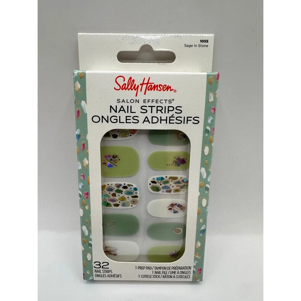 Sally Hansen Salon Effects Nail‎ Polish Strips Variety Bundle 5 Sets 32 Strips